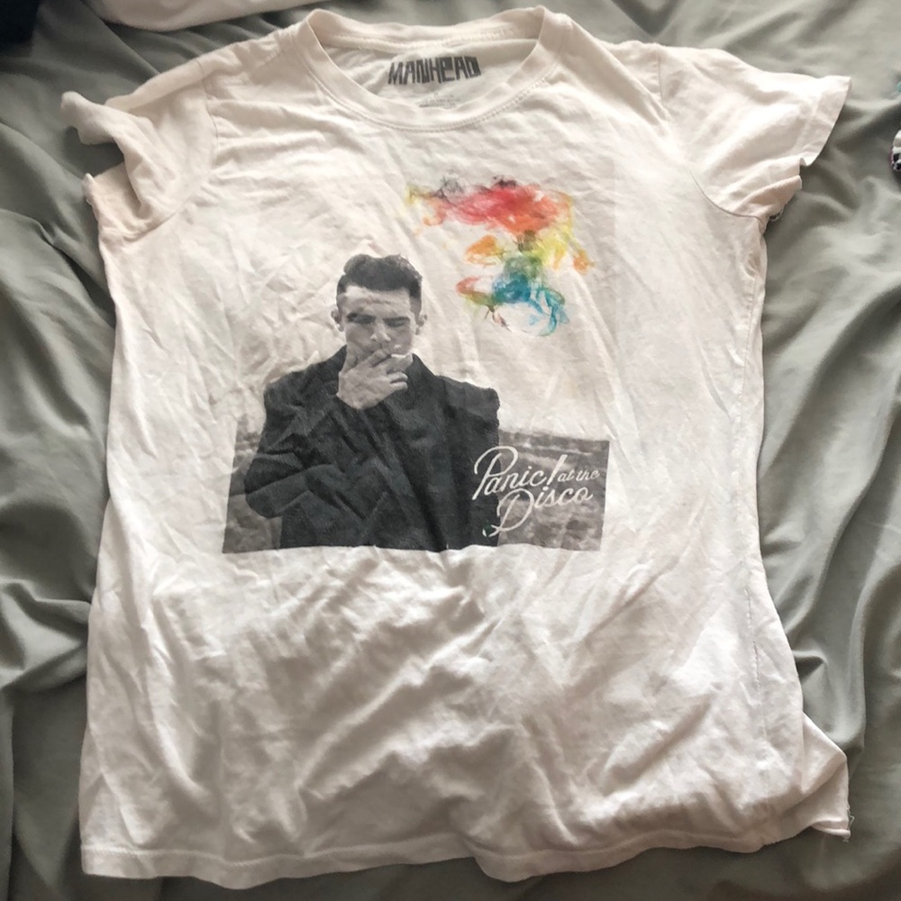 White Panic! At The Disco album smoking Tee